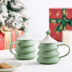 客製化商品推薦 - 水晶獎座禮品 客製 - 水晶獎座禮品 聖誕樹陶瓷杯